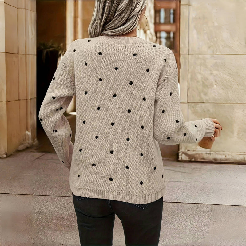 Maeve I Polka Dot Sweater
