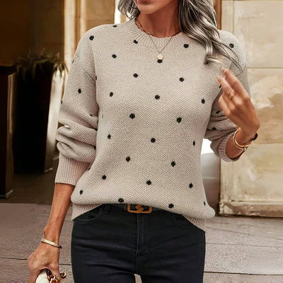 Maeve I Polka Dot Sweater