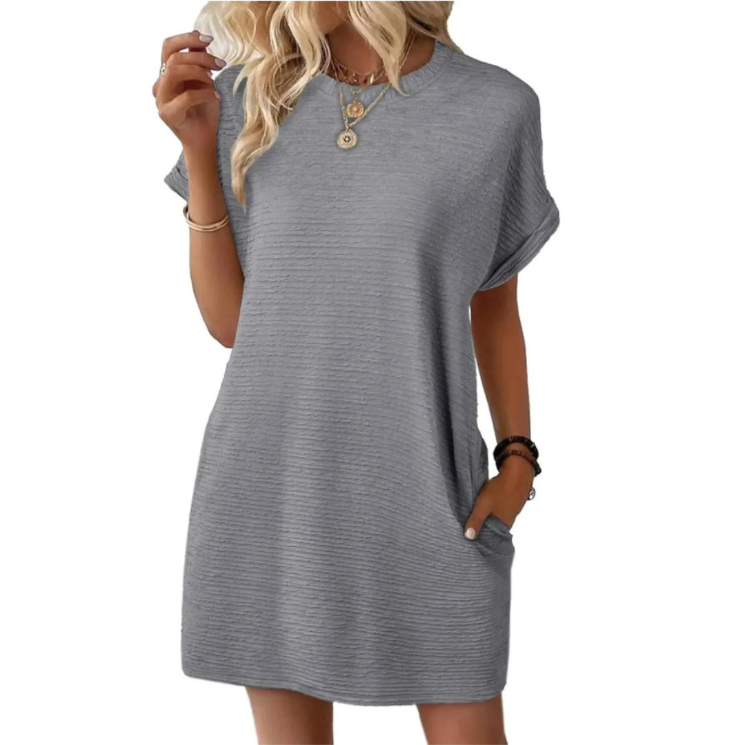 Evi | Casual Round Neck Summer Dress