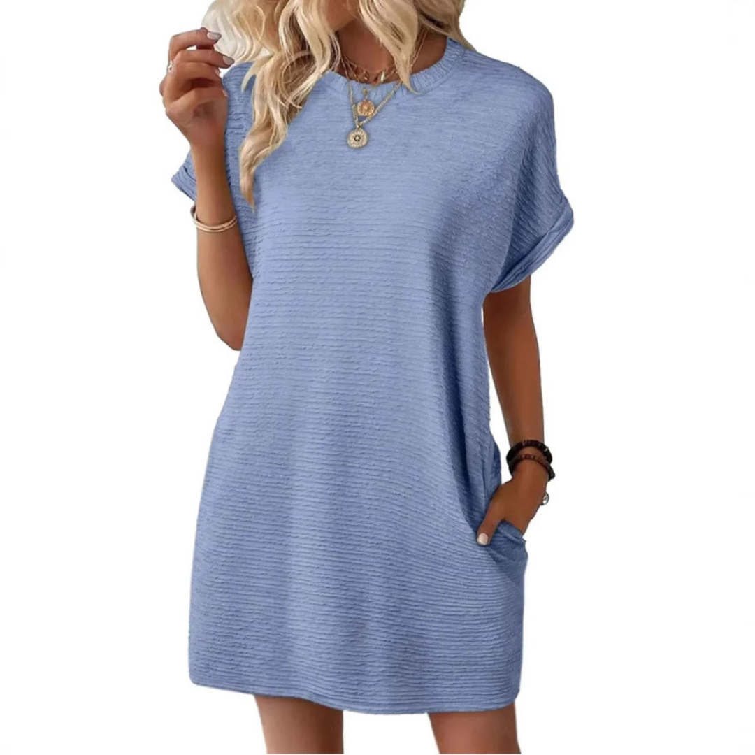 Evi | Casual Round Neck Summer Dress