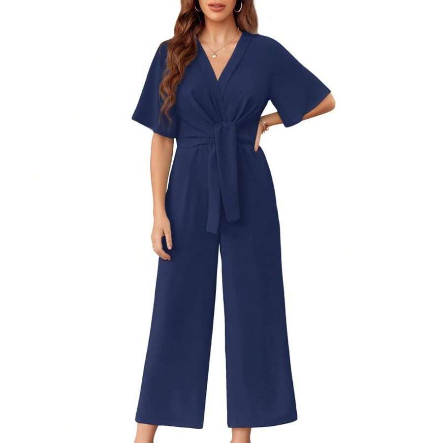 Gaby | Elegant Summer Tie Knot Jumpsuits