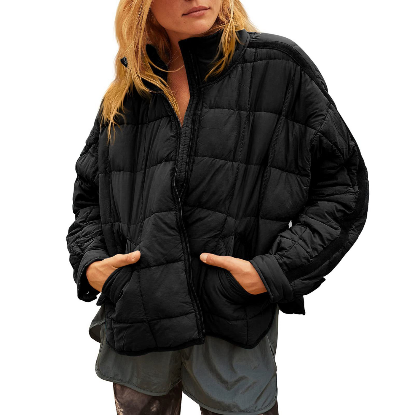 Emma | Lightweight Compact Zip Puffer Jacket