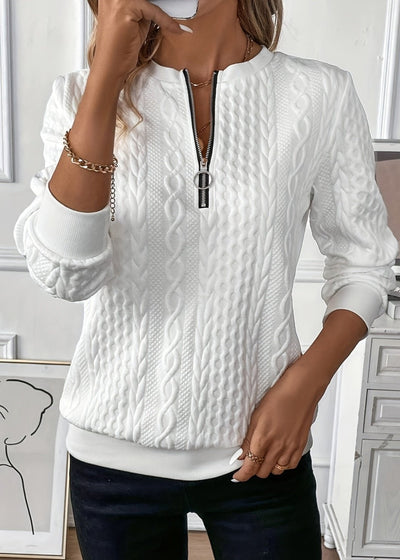 Emily | Elegant Quarter-Zip Sweater
