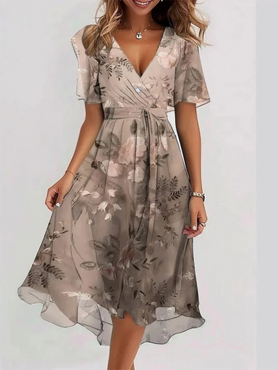 Livia I Vibrant Boho Midi Dress
