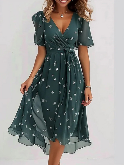 Livia I Vibrant Boho Midi Dress