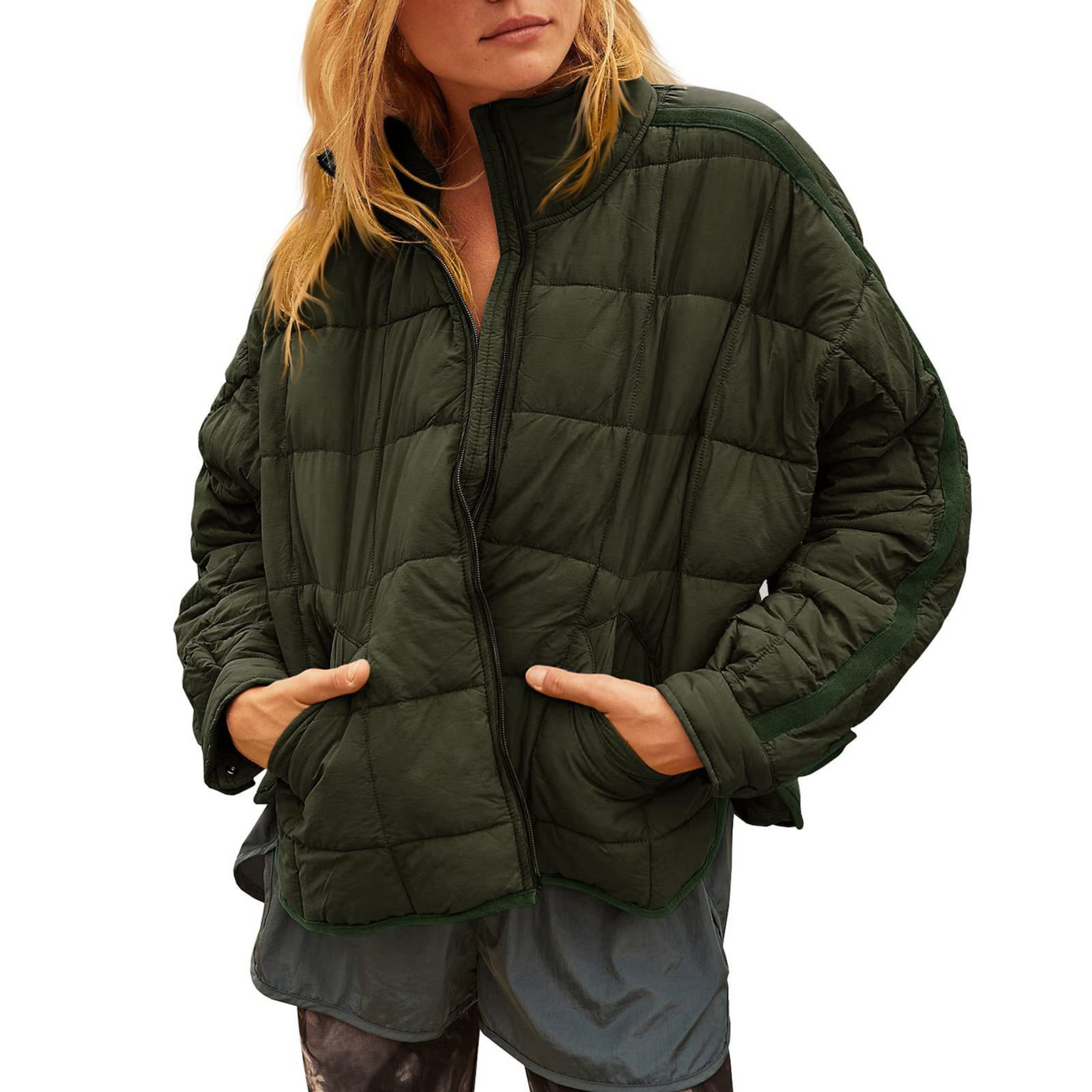 Emma | Lightweight Compact Zip Puffer Jacket