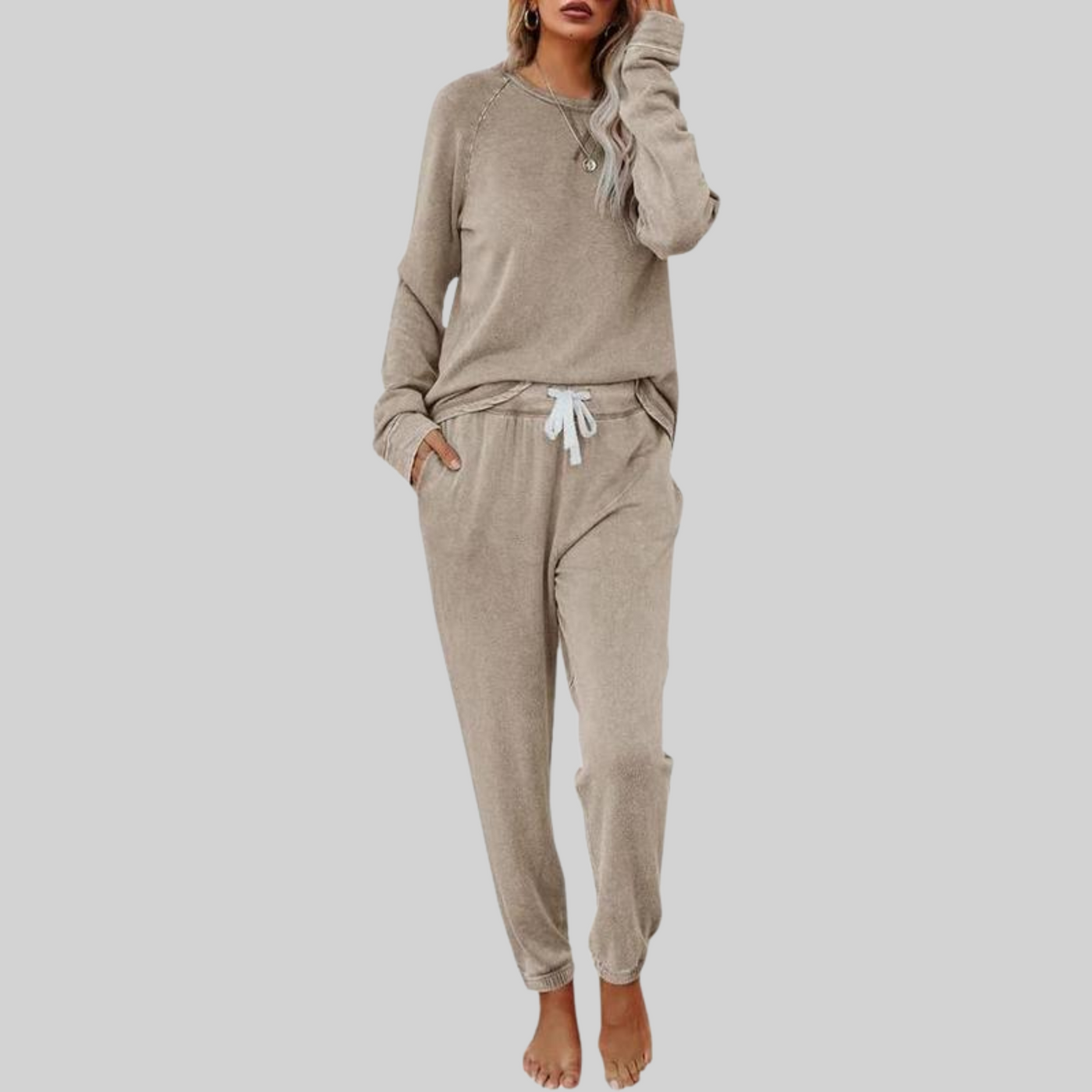 Joyce | Casual Long Sleeve and Sweatpants Set