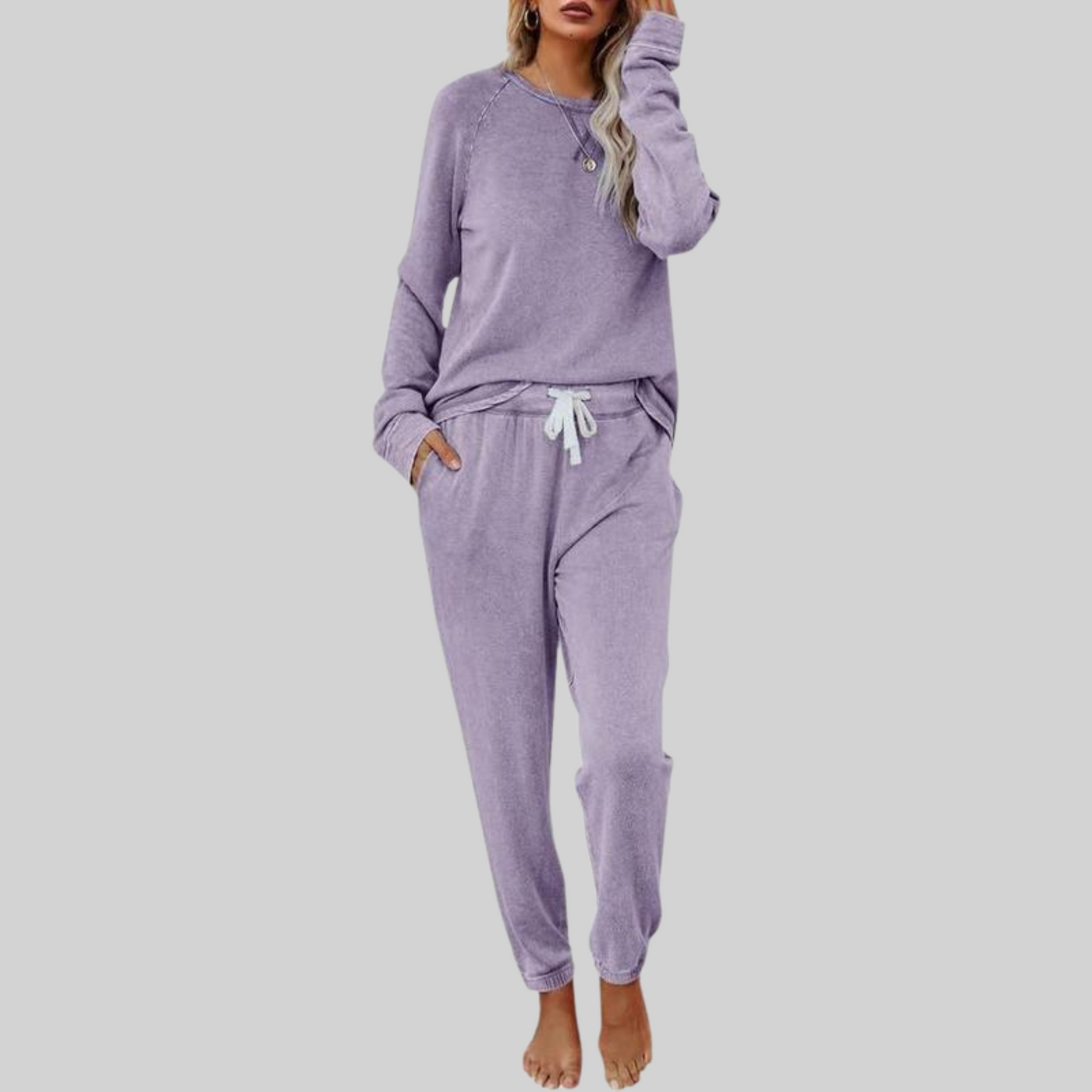 Joyce | Casual Long Sleeve and Sweatpants Set