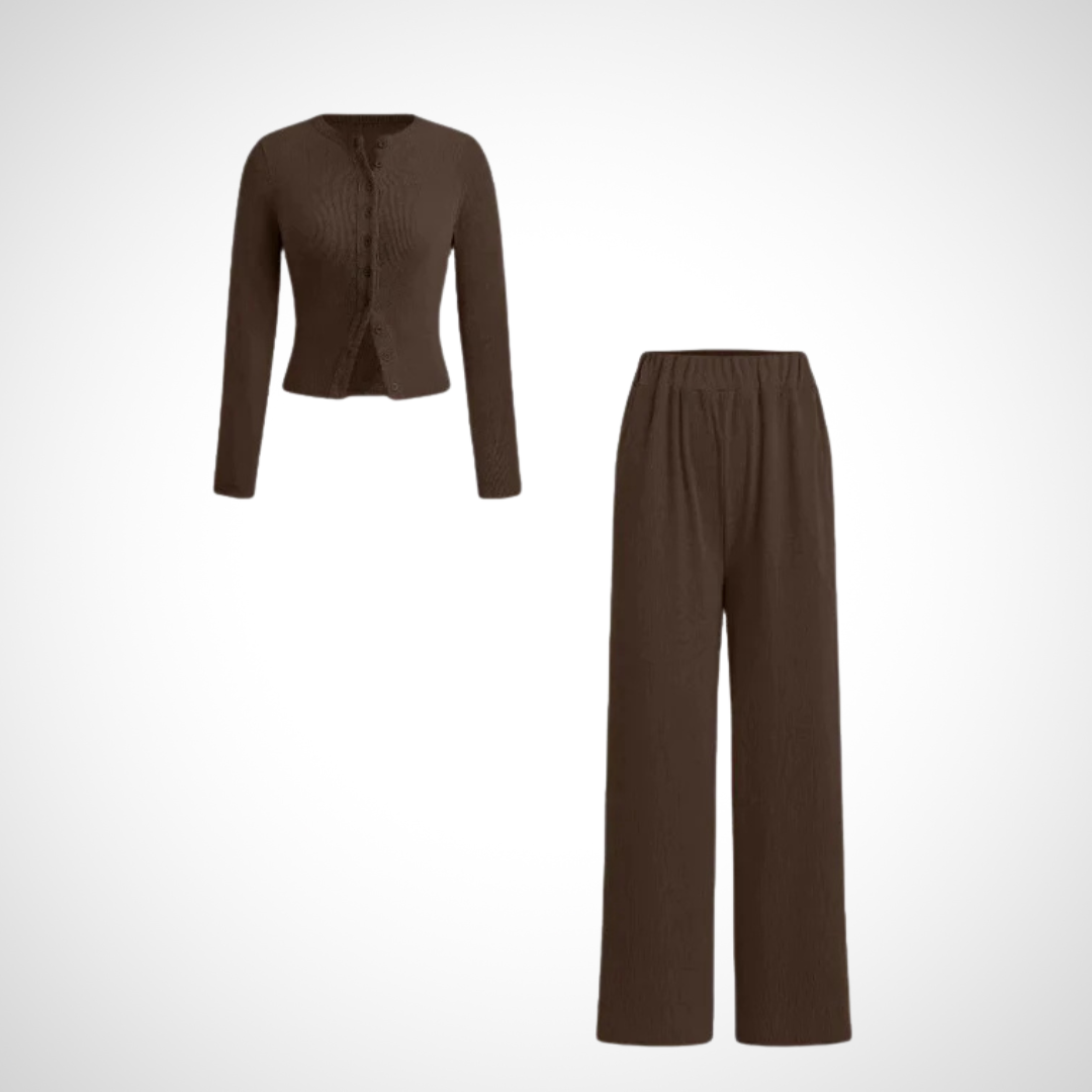 Vivienne | Comfy Long Sleeve Top and Pants Set