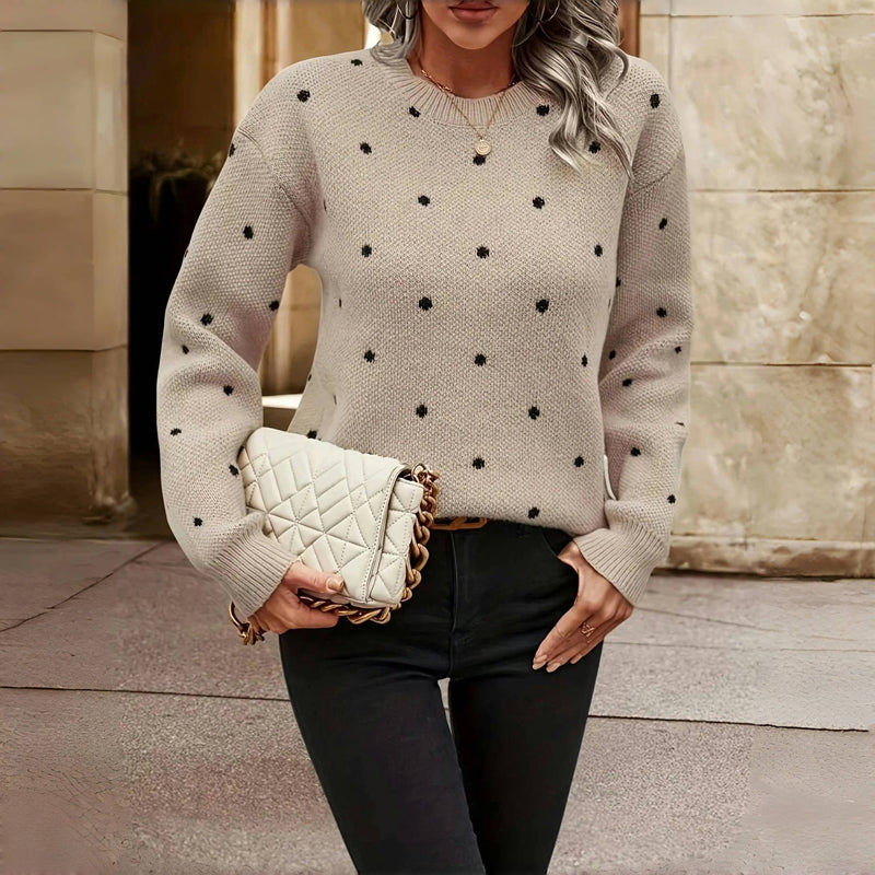 Maeve I Polka Dot Sweater