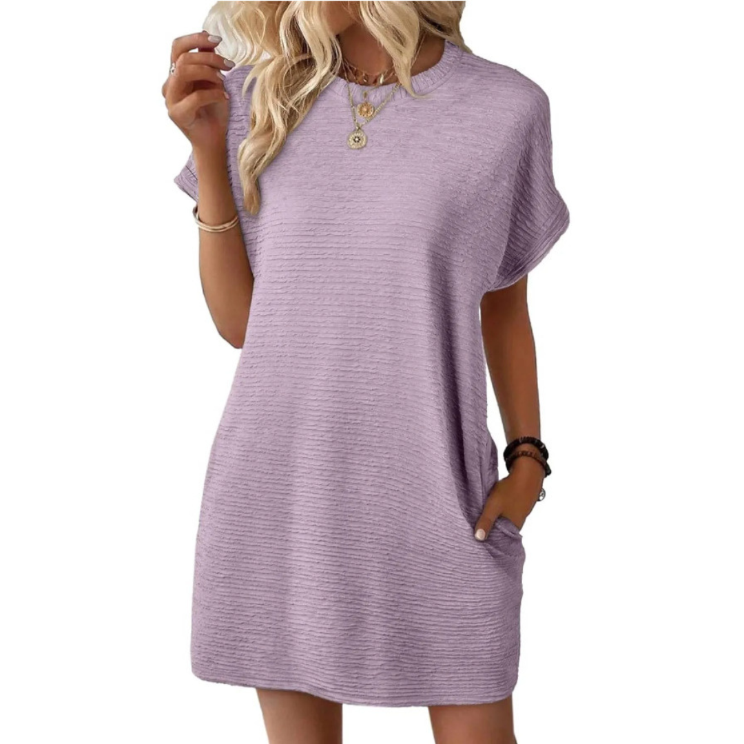 Evi | Casual Round Neck Summer Dress