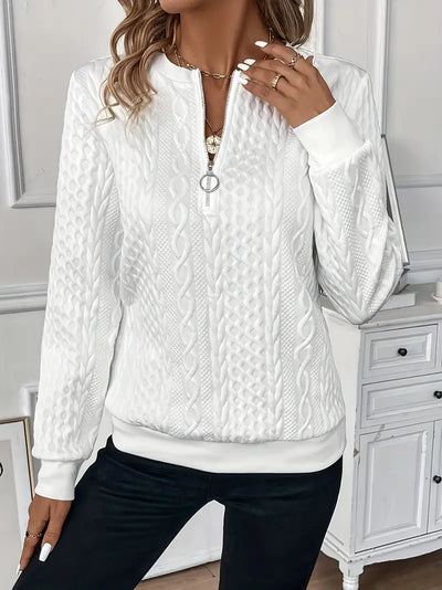 Emily | Elegant Quarter-Zip Sweater