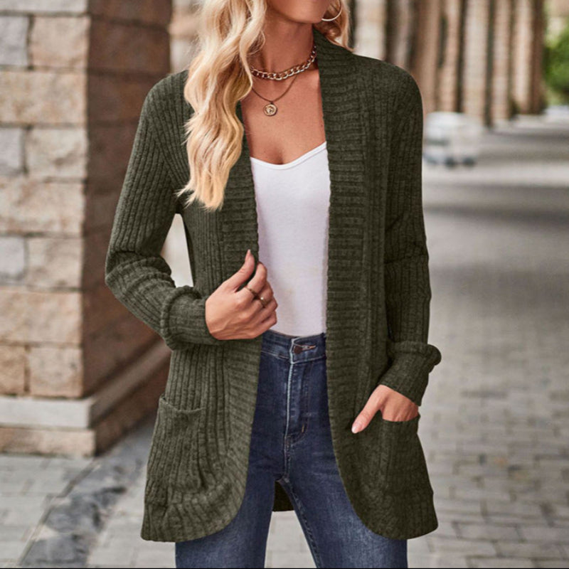 Lucille I Cozy Lightweight Long-Sleeve Open Front Cardigan