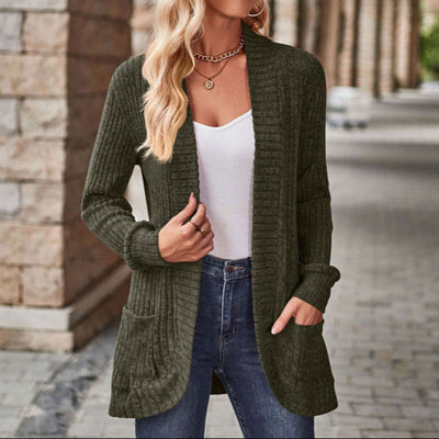 Lucille I Cozy Lightweight Long-Sleeve Open Front Cardigan