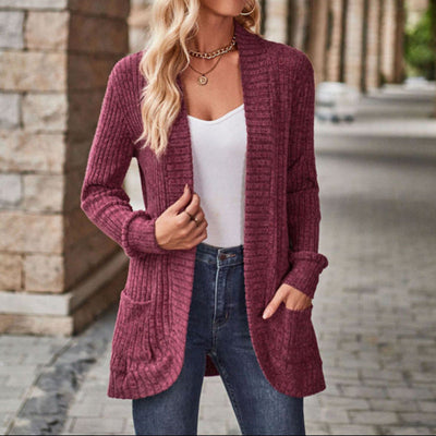 Lucille I Cozy Lightweight Long-Sleeve Open Front Cardigan