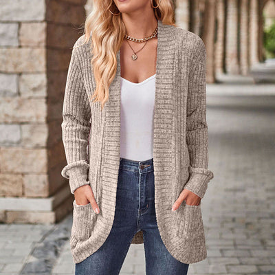 Lucille I Cozy Lightweight Long-Sleeve Open Front Cardigan