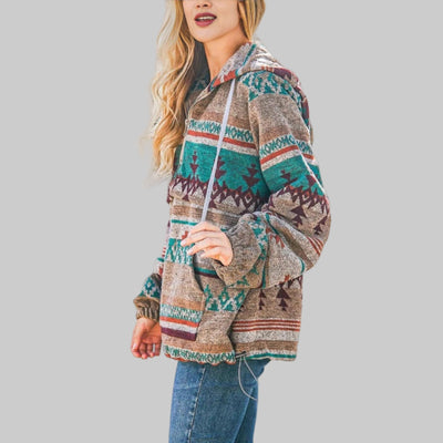 Lea | Comfy Oversized Zip Up Long Sleeve Hoodie Sweatshirt
